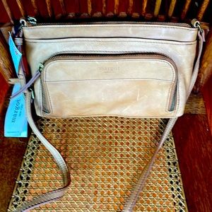 Margot camel leather crossbody bag Molly CB NWT